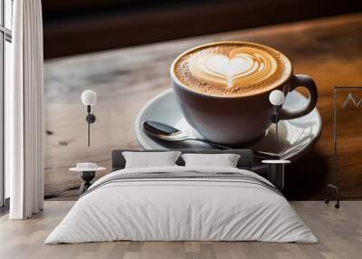 Cafe Cappuccino Espresso Coffee Drink Latte Cup Wall mural