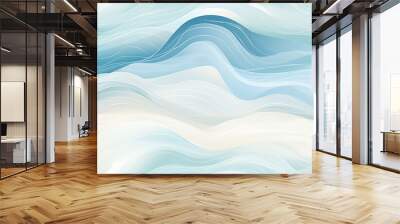 Wave Seamless Tile Waves Background Water Pattern Wall mural