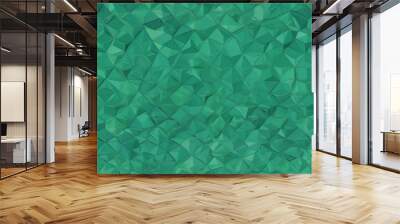 green geometric pattern abstract background design backdrop copy space Wall mural