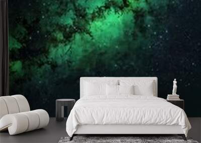 green night sky abstract background backdrop design copy space illustration art Wall mural