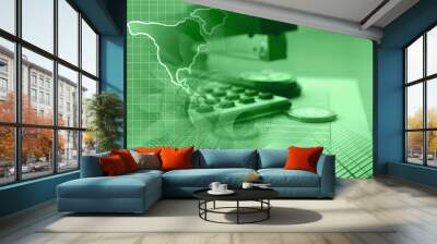 Financial background Wall mural