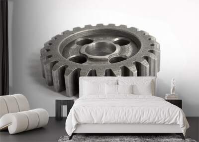 Gear on white Wall mural