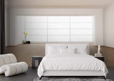 Empty minimalist room Wall mural