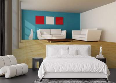 minimal living room Wall mural