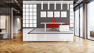 minimalist office space Wall mural