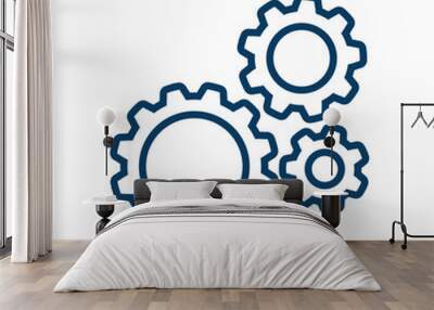 Icon of gears.
The development and management of business processes. Wall mural