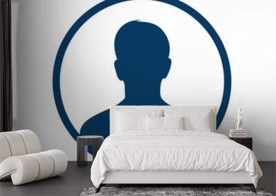 User sign icon. Person symbol. Human avatar.Flat style.  Wall mural