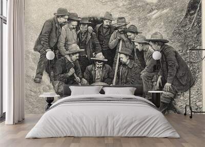 Gold Prospectors - Canada. Date: 1904 Wall mural