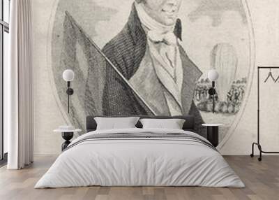 Parachute. Date: 1769-1823 Wall mural