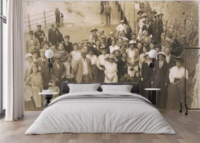 Party at Cliftonville. Date: circa 1900 Wall mural