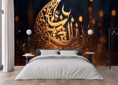 beautiful arabic islam concept design for Ramadam and Eid Wall mural