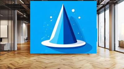 concept polygon object with details design Wall mural