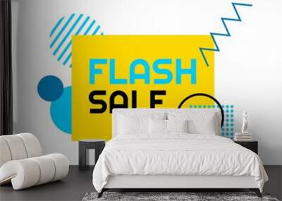 flash fast sale discount Deal Special Promotion price Tag sign shop retail business Vector illustration Wall mural