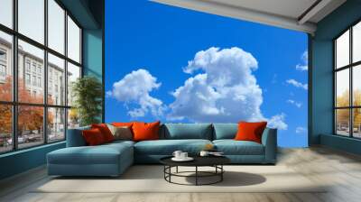 soft and white clouds on air Wall mural