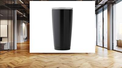 Tumbler mockup with black color on white background.	 Wall mural