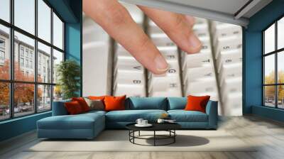 hand and keyboard Wall mural