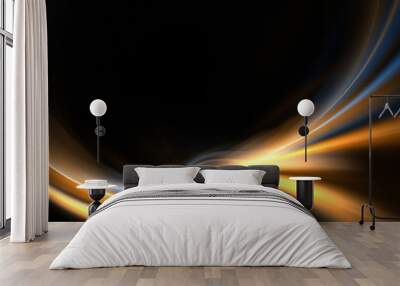 flowing swoosh layout Wall mural