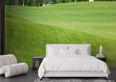 landscape view of golf course Wall mural