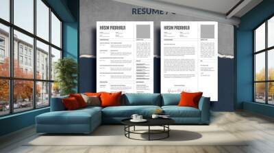 Resume template Wall mural