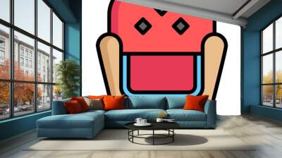 armchair lineal multi color icon, use for modern concept, app, and web development Wall mural