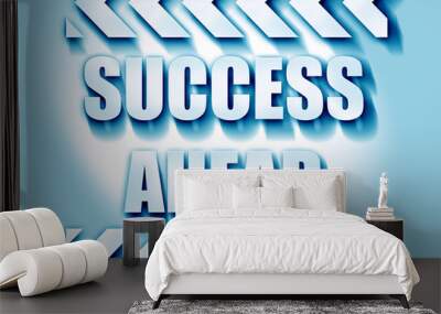 Success sign with smooth lines Wall mural