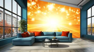 sun banner Wall mural