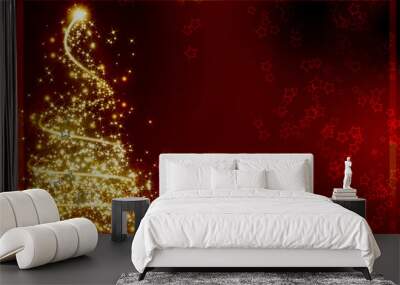 xmas greeting card Wall mural