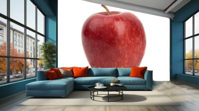 red ripe apples on a white background Wall mural