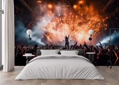 Heavy metal rock concert Wall mural