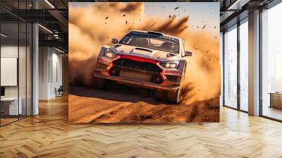 Rally racing motorsport car Wall mural