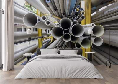 Stainless steel pipe for oil and gas or water pipe industry Wall mural