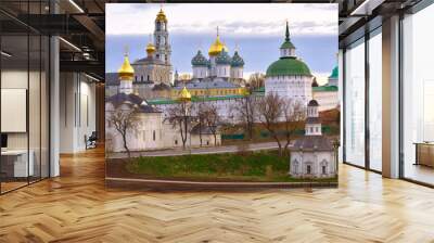 Domes of the Trinity-Sergius Lavra Wall mural