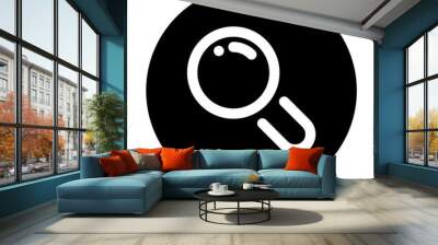 button search magnifying glass icon Wall mural