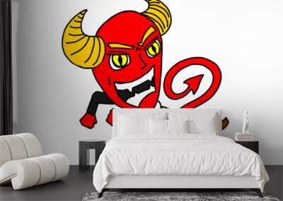 Halloween Character - Red Satan Wall mural