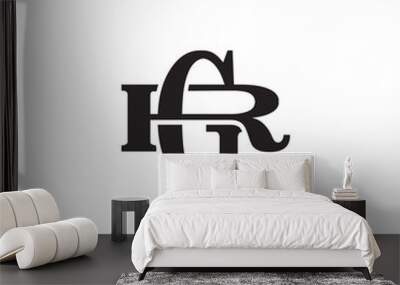 letter r and g monogram logo Wall mural