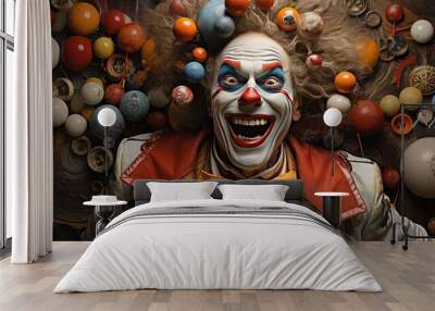 Clown Man Happy Wall mural