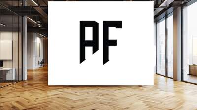 af logo design vector for company Modern alphabet letter AF FA unique logo vector template illustration Alphabet letter icon logo AF Wall mural