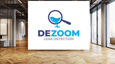 Illustration graphic vector of water leak detection service Logo Design template Wall mural