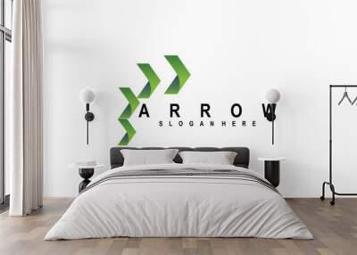 Simple arrow logo design with unique concept| premium vector Wall mural