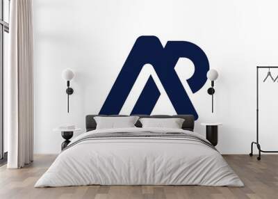 AP, PA, initial logotype creative template design Wall mural