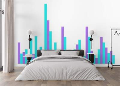 Sound wave vector icon illustration design template Wall mural