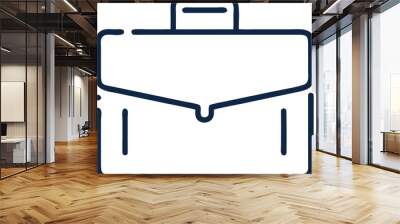 briefcase, icon outline gradient Wall mural