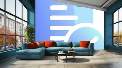 data copying, icon colored shapes gradient Wall mural