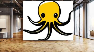 octopus, icon doodle fill Wall mural