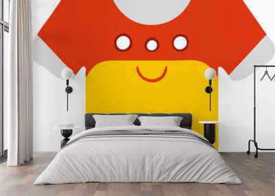 t-shirt, icon colored shapes Wall mural