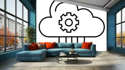 Cloud computing Wall mural