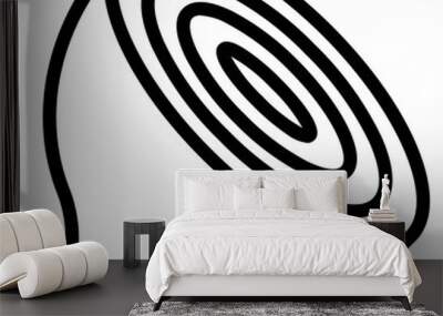 onion icon vector icon. Wall mural