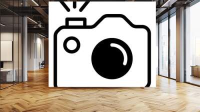 Photography camera icon for apps and websites Wall mural