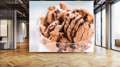 Chocolate ice cream Wall mural