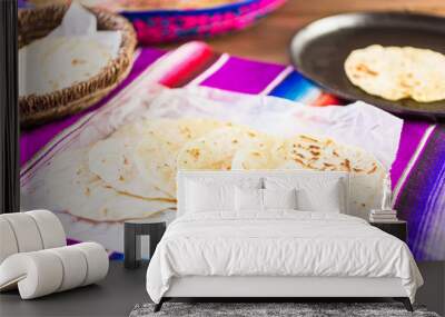 White Corn tortillas Wall mural